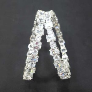 925 Silver Fancy Swarovski Stones Kada