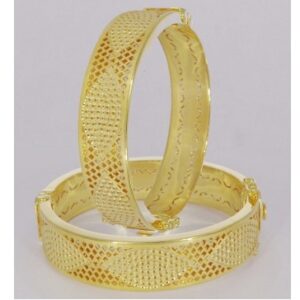 Machine Cutting 916 Gold Ladies Bangles