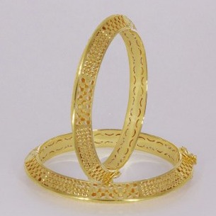916 GOLD CNC LASER CUTTING BANGLE