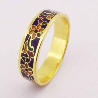 Designer 916 Gold Meenakari Ladies Ring