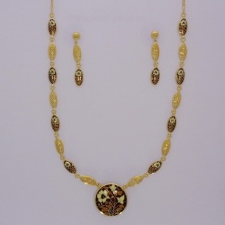 Designer 916 Gold Necklace Set