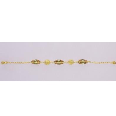 916 Gold Fancy Ladies Bracelet