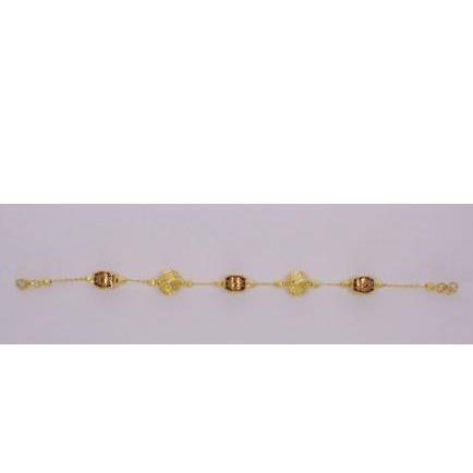 916 Gold Fancy Meenakari Bracelet