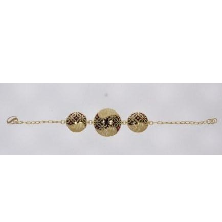 916 Gold Meenakari Bracelet