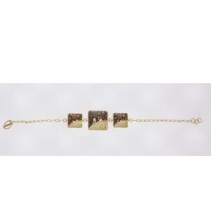 Square Shape 916 Gold Mina Traditional Bracelet