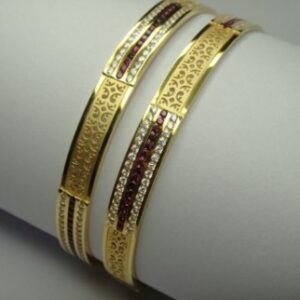 916 GOLD CNC LASER CUTTING BANGLES