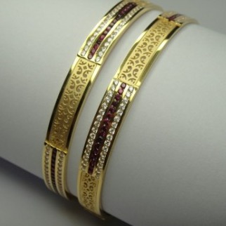 916 GOLD CNC LASER CUTTING BANGLES