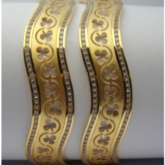 916 GOLD CNC LASER CUTTING BANGLES