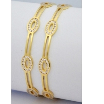 Light Weight 916 Gold Ladies Bangles