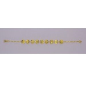 916 GOLD CNC TRADITIONAL FANCY BRACELET