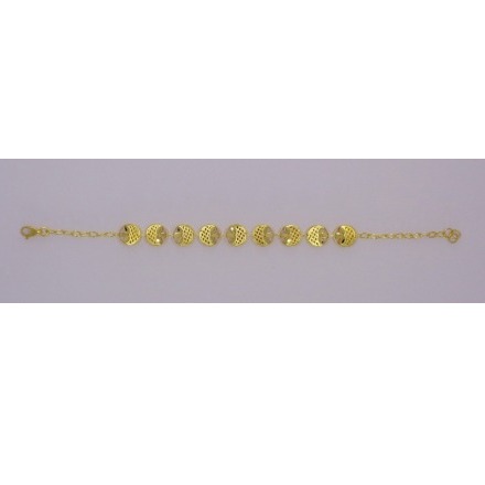 916 GOLD CNC TRADITIONAL FANCY BRACELET