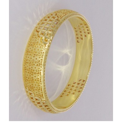 916 GOLD CNC TRADITIONAL BANGLES