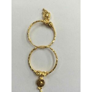 22K / 916 Yellow Gold Round Pipe Bali