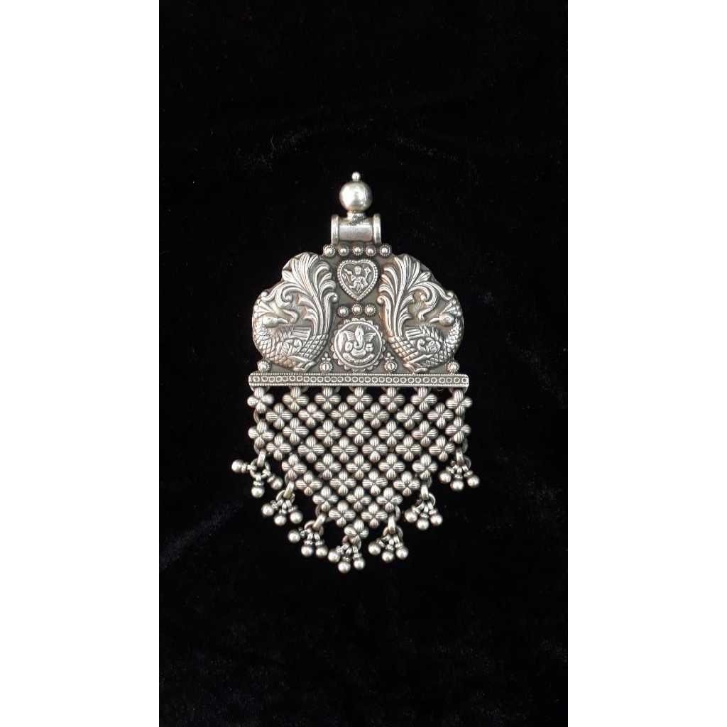 Silver Designer Peacock Style Pendant