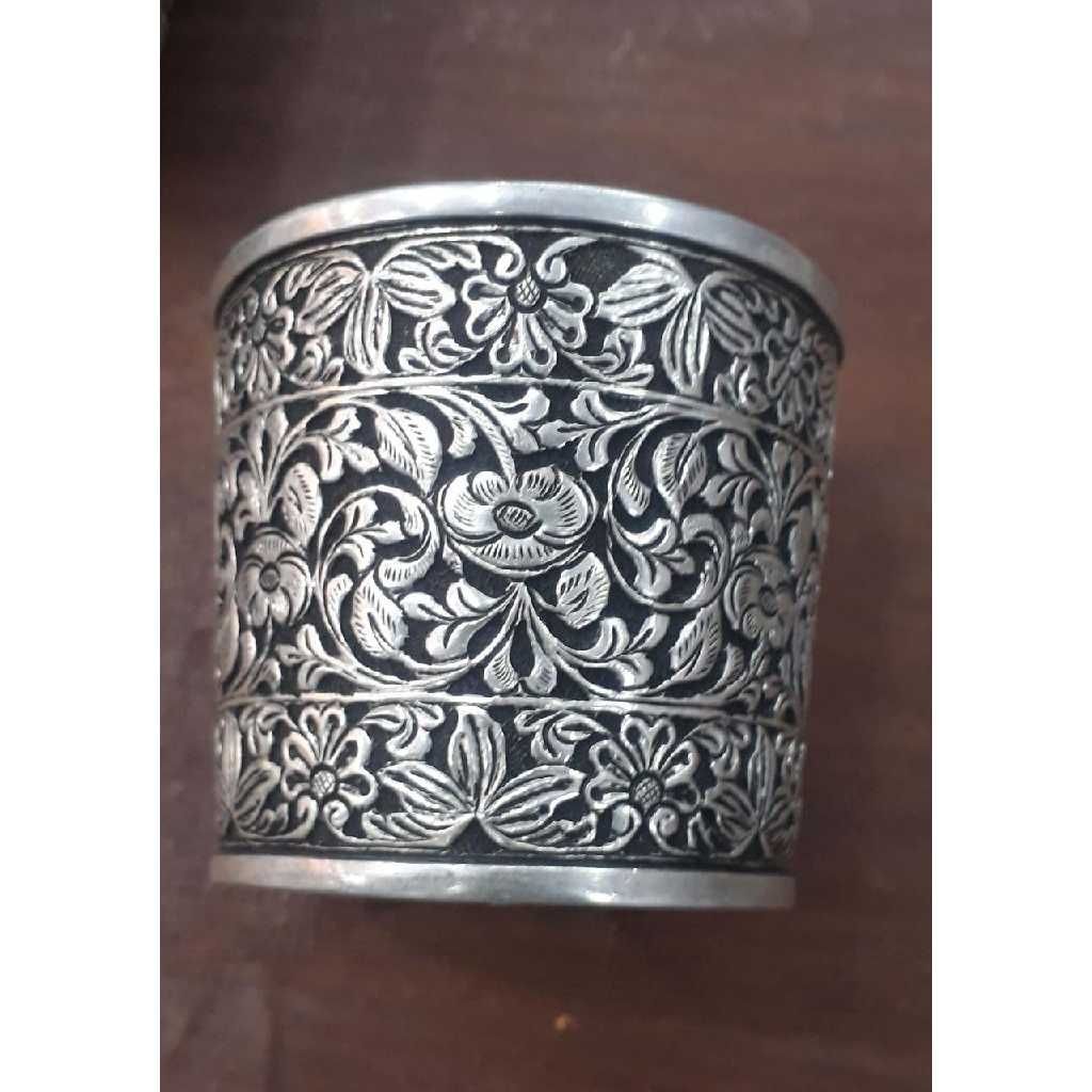 Traditional Style Silver Bangle (Kada)