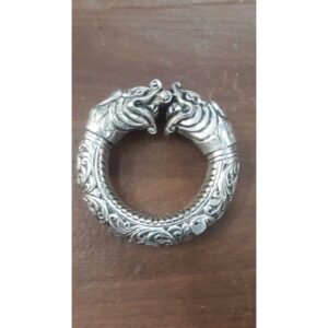 Silver Elephant Bangle (Kada)