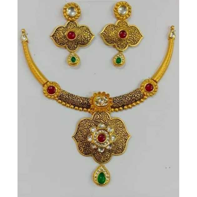 916 Fancy Gold Necklace Set