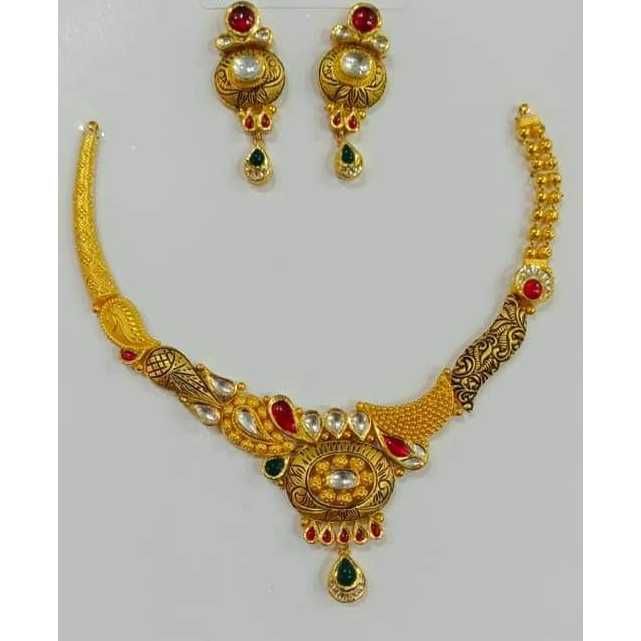 22ct Antiq Gold Necklace Set