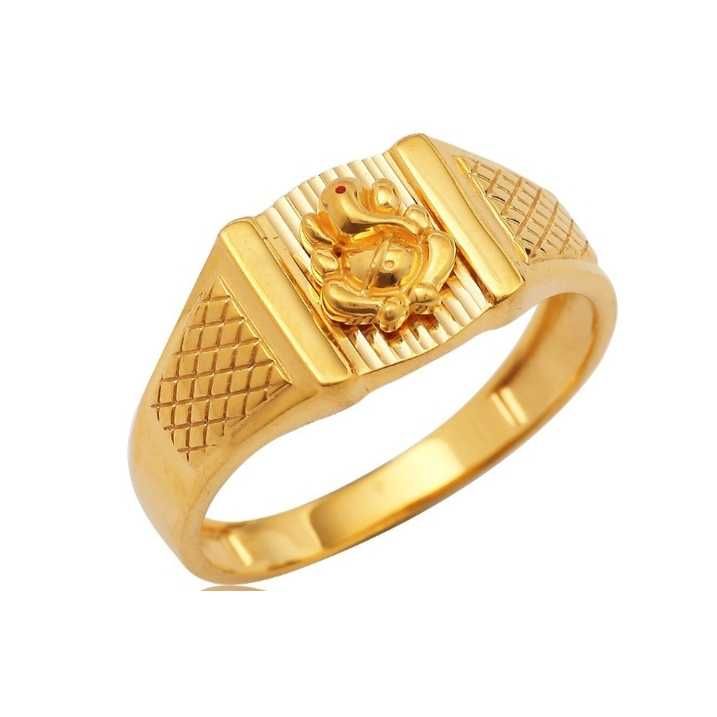 22ct Desiger Gents Ring