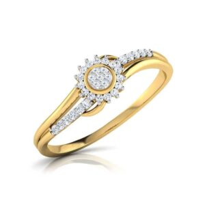 22KT Attractive Gold Diamond Ring