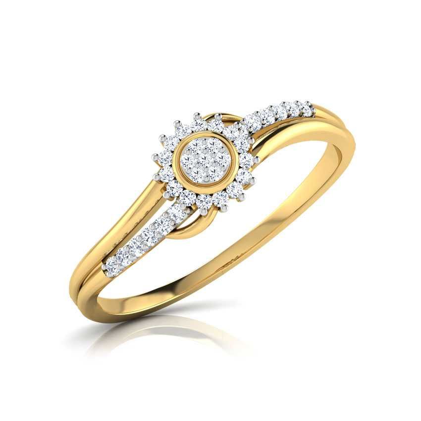 22KT Attractive Gold Diamond Ring