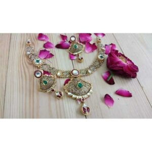 22Kt Half Fancy Necklace Set