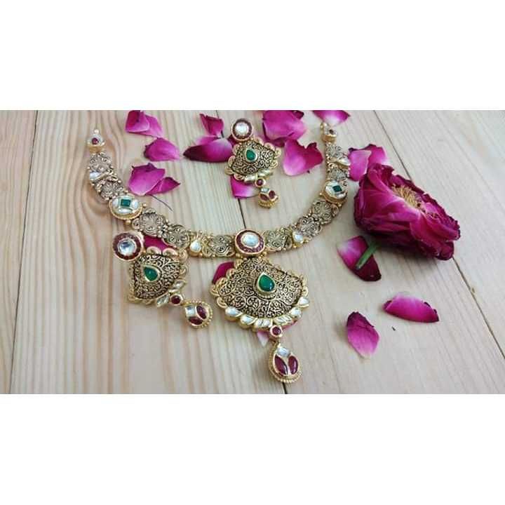 22Kt Half Fancy Necklace Set