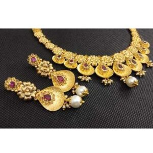 916 Jadtar Antique Necklace Set