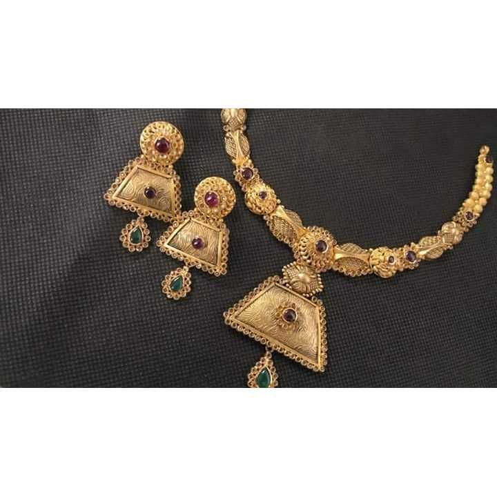22KT Handmade Wedding Necklace Set