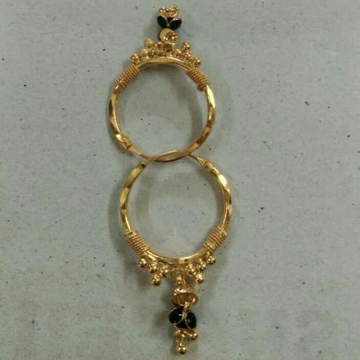 20KT Gold Classic Round Vertical Ladies Bali