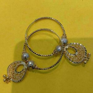 20Kt Gold Designer Ladies Round Modern Earrings