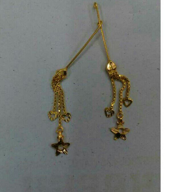 18K Gold Designer Ladies Latkan Earrings