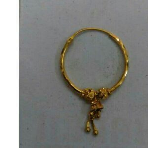 18KT Gold Designer Round Earrings