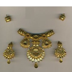22K / 916 Gold Antique Pendant set
