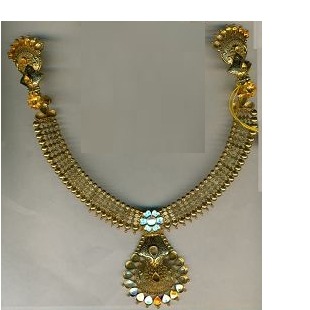 22K / 916 Gold Antique Ladies Necklace Set