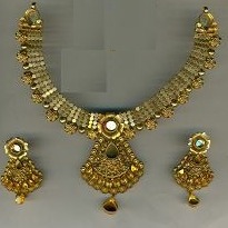 916 Gold Antique  Ladies Necklace Set