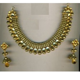 916 Gold Modern Antique Necklace Set