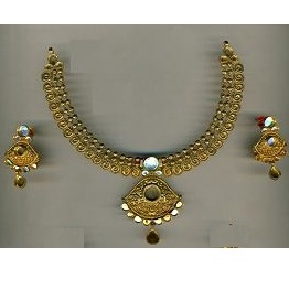 Classic 916 Gold Necklace Set