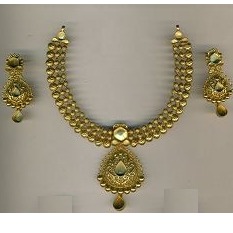 22KT Gold Antique Designer Necklace Set