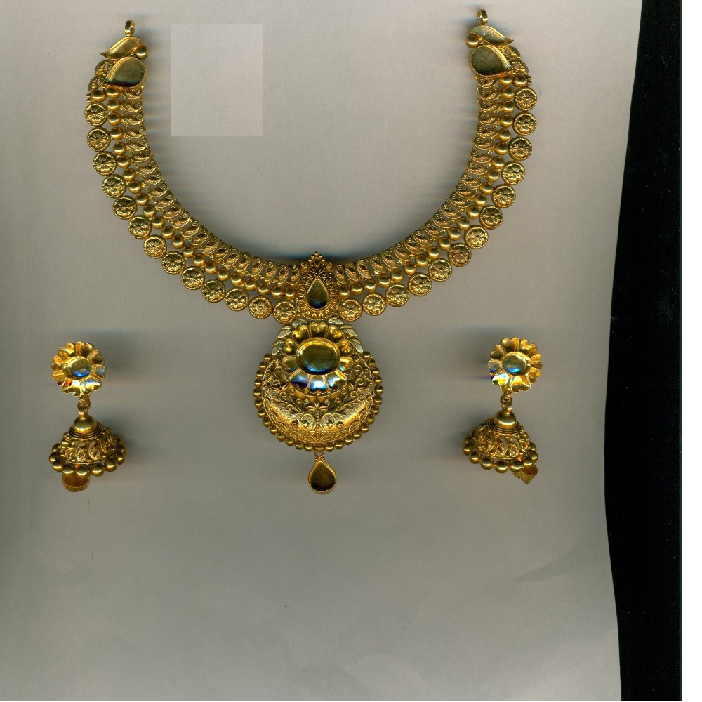 22K/916 Gold Antique Necklace Set
