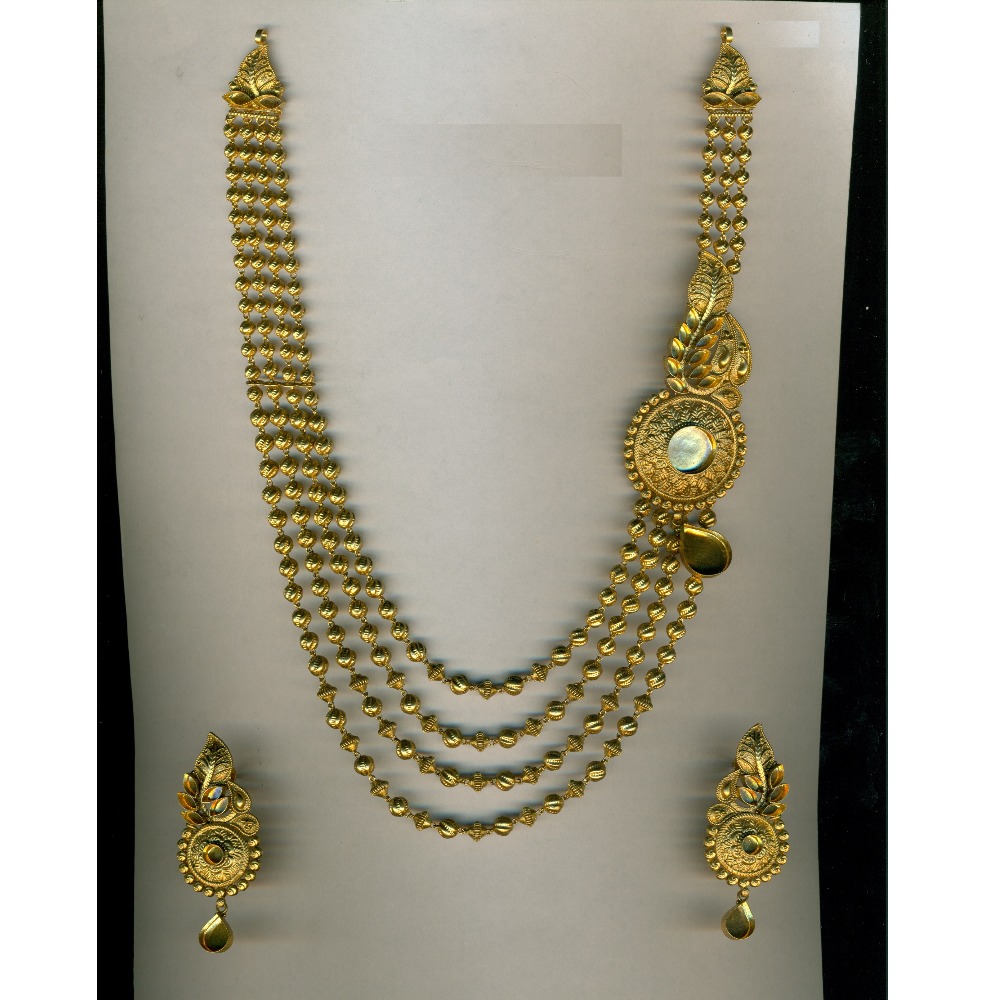 22K / 916 Gold Designer Antique Necklace Set