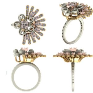 Round Diamond Cocktail ring