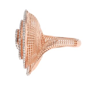 Light Weight Ladies Round Diamond Ring ( Pieces )