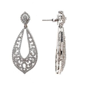 Attractive Diamond Long Earrings