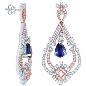 Designer Diamond Vertical Earring