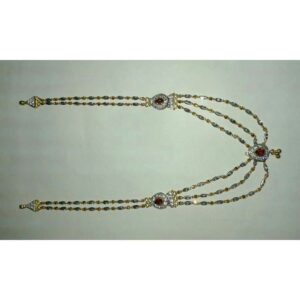 22K / 916 Yellow Gold 3 Line Traditional Mala