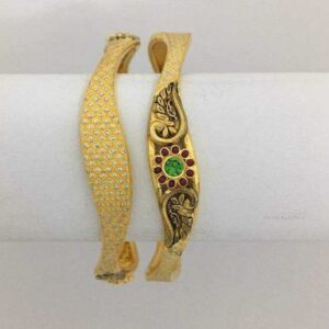 22K / 916 Gold Ladies Indian Meenakari Bangles