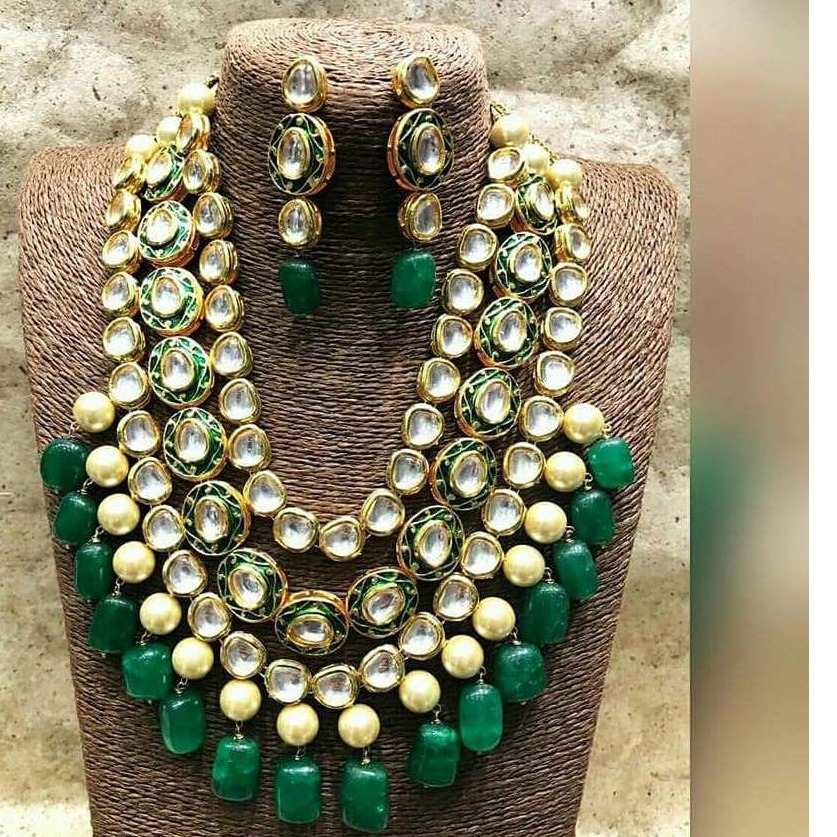 Handmade Kundan Necklace Set