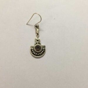 Natural Amethyst Silver earring
