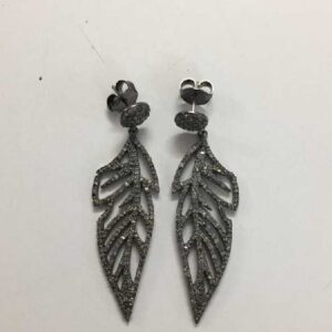 925 Silver Natural Diamond Ladies Earrings